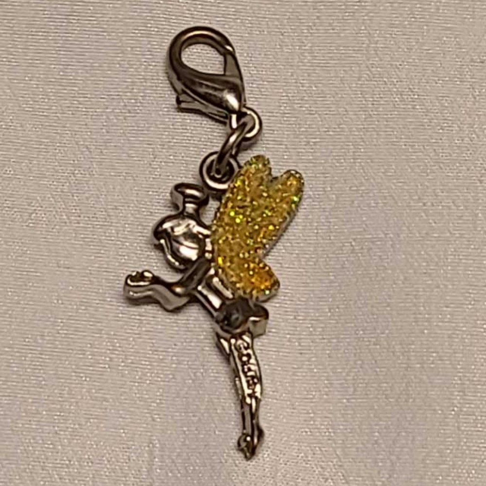 Disney Tinkerbell glitter wings charm